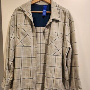 Kit and Ace women's plaid button-up